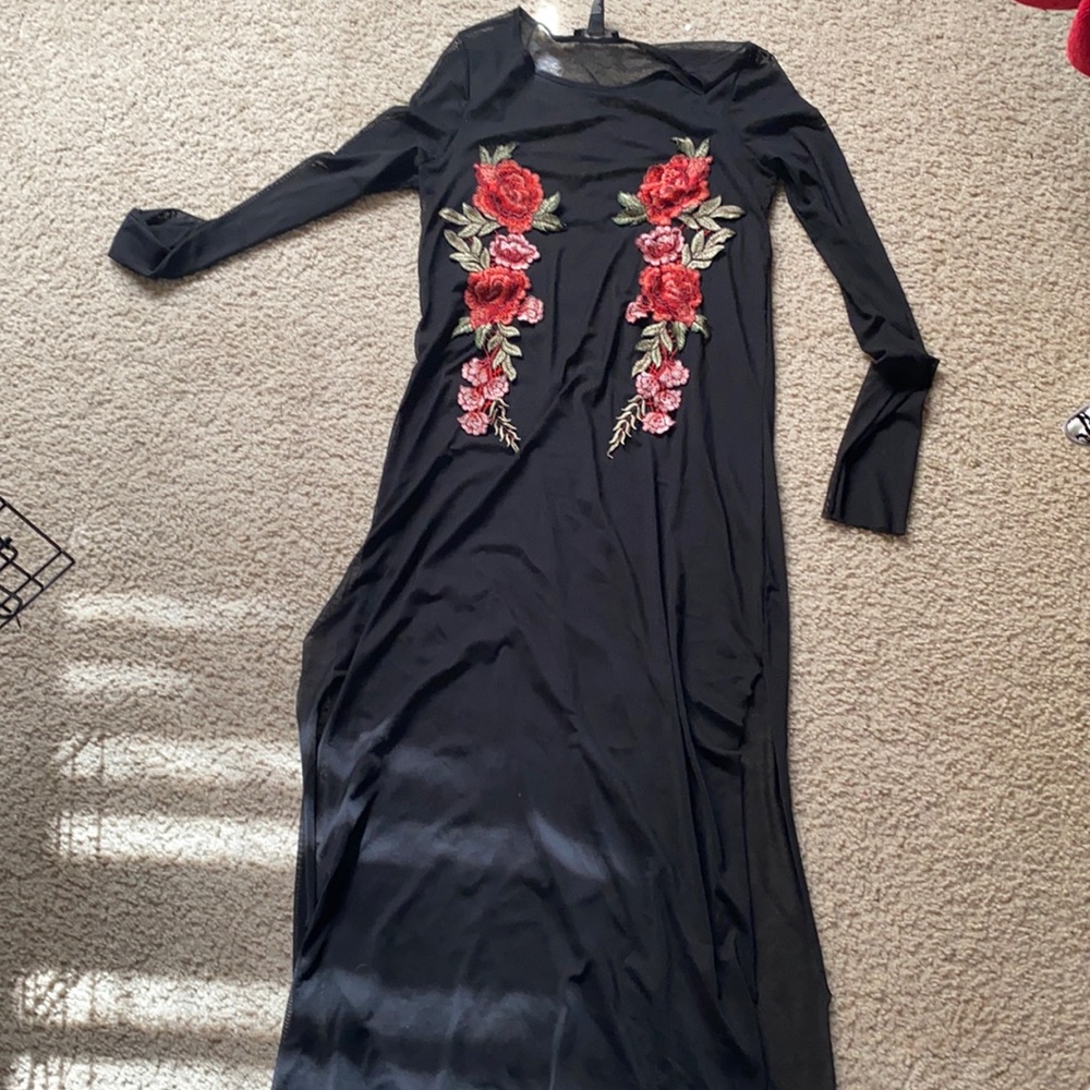 Sheer mesh tunic